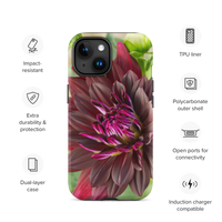 Black Dahlia Tough Case for iPhone®