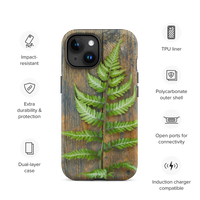 Rustic Fern Tough iPhone Case