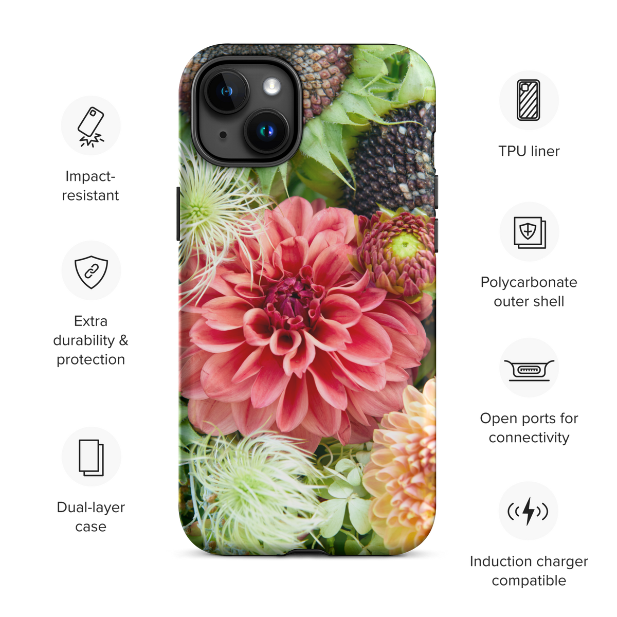 Fall Flowers Tough Case for iPhone®