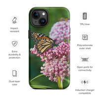 Monarch on Milkweed Tough Case for iPhone