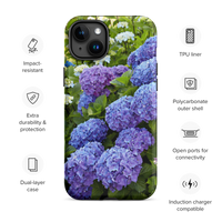 Blue Hydrangea Tough iPhone Case