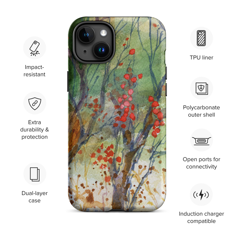 Winter Berries Tough Case for iPhone®