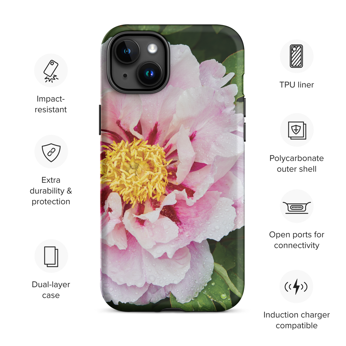 Peony Bloom Tough Case for iPhone®