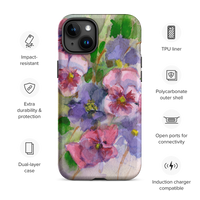 Watercolor Pansies Tough Case for iPhone®