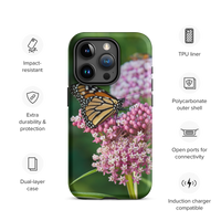Monarch on Milkweed Tough Case for iPhone