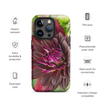 Black Dahlia Tough Case for iPhone®
