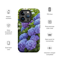 Blue Hydrangea Tough iPhone Case