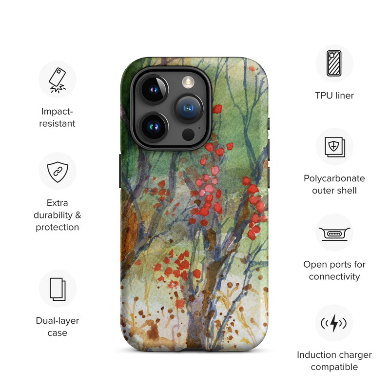 Winter Berries Tough Case for iPhone®