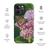 Monarch on Milkweed Tough Case for iPhone