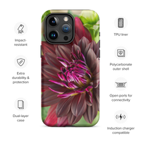 Black Dahlia Tough Case for iPhone®