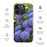 Blue Hydrangea Tough iPhone Case