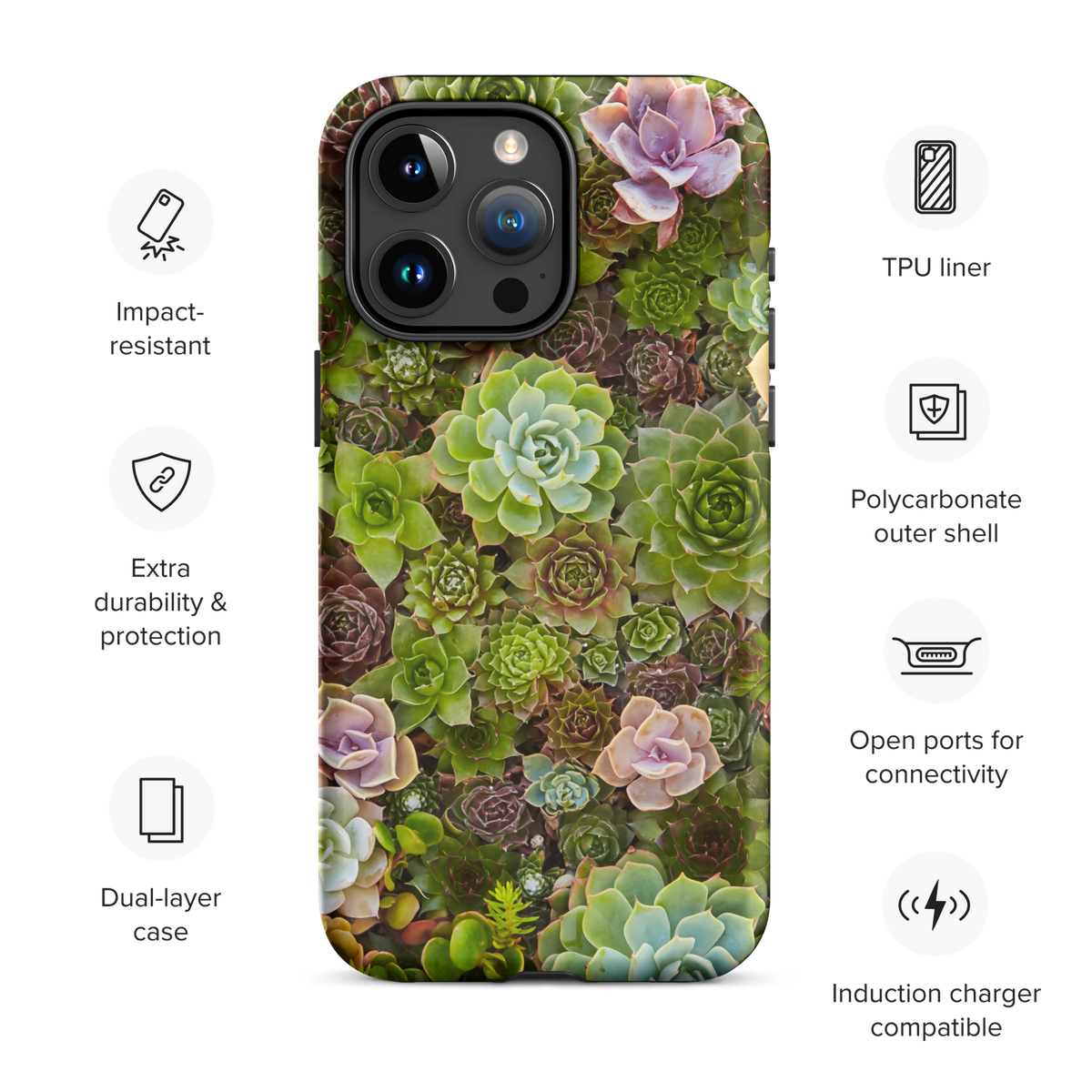 Succulents Tough iPhone Case