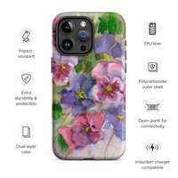 Watercolor Pansies Tough Case for iPhone®