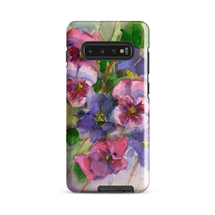 Watercolor Pansies Tough case for Samsung®