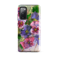 Watercolor Pansies Tough case for Samsung®
