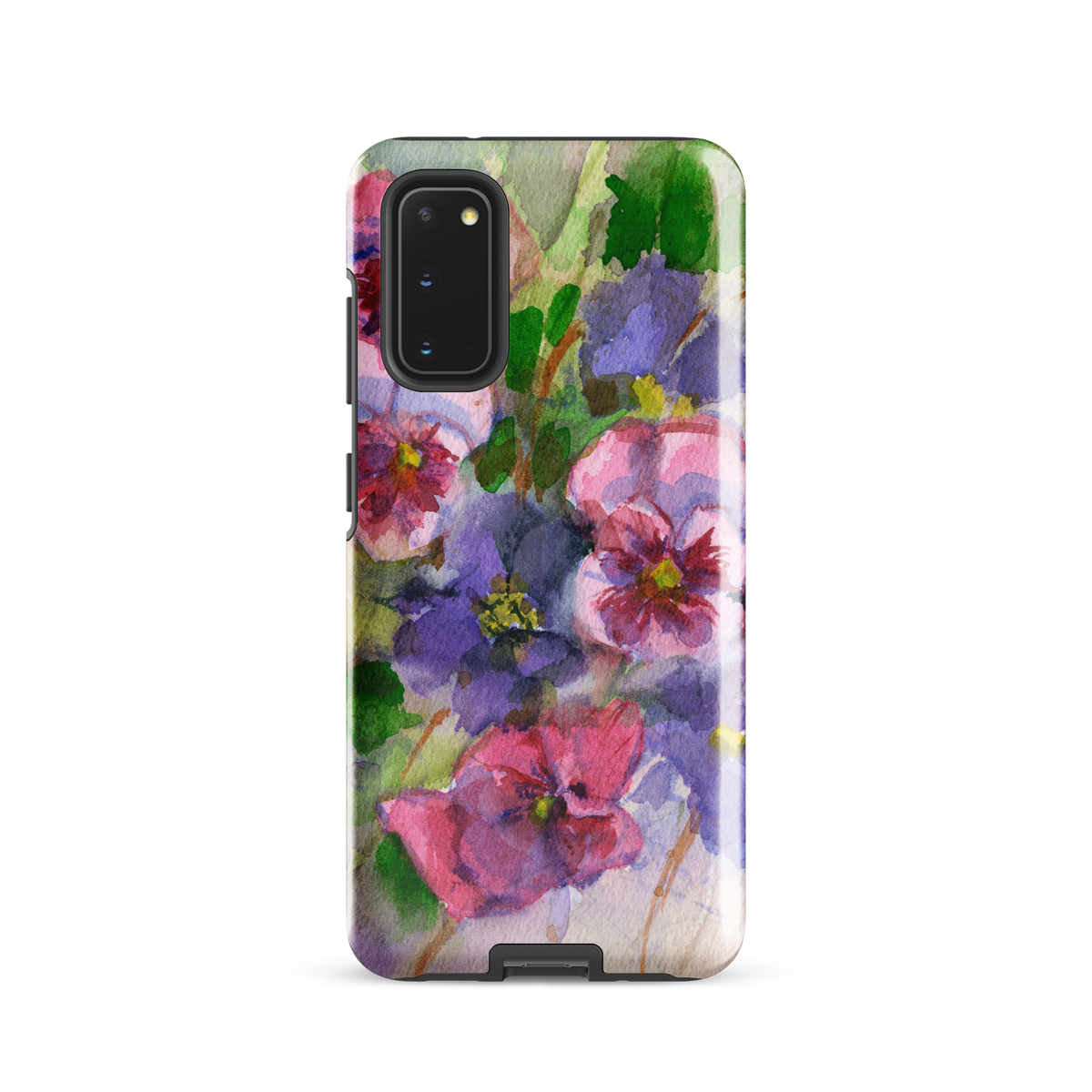 Watercolor Pansies Tough case for Samsung®
