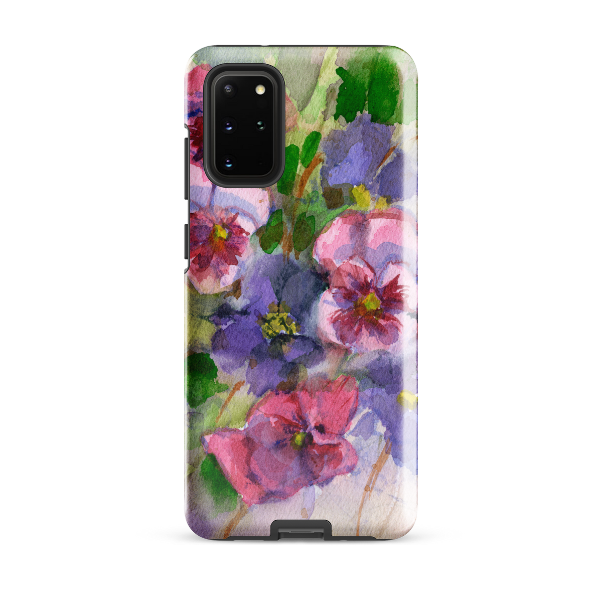 Watercolor Pansies Tough case for Samsung®