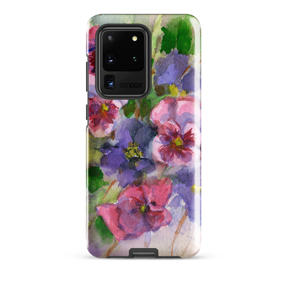 Watercolor Pansies Tough case for Samsung®