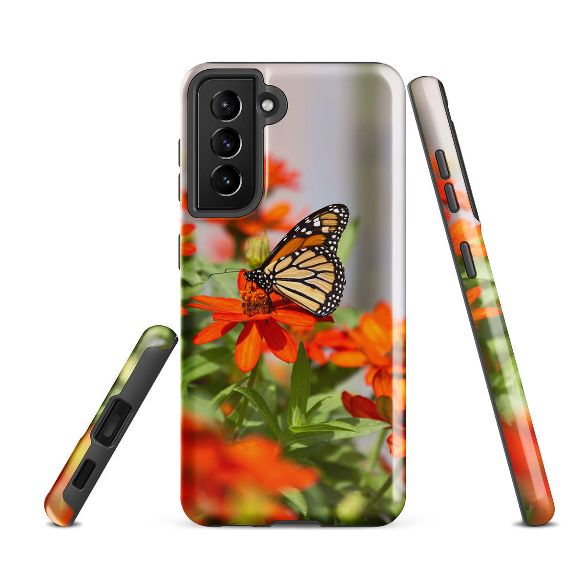 Monarch on Zinnia Tough case for Samsung®