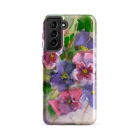 Watercolor Pansies Tough case for Samsung®