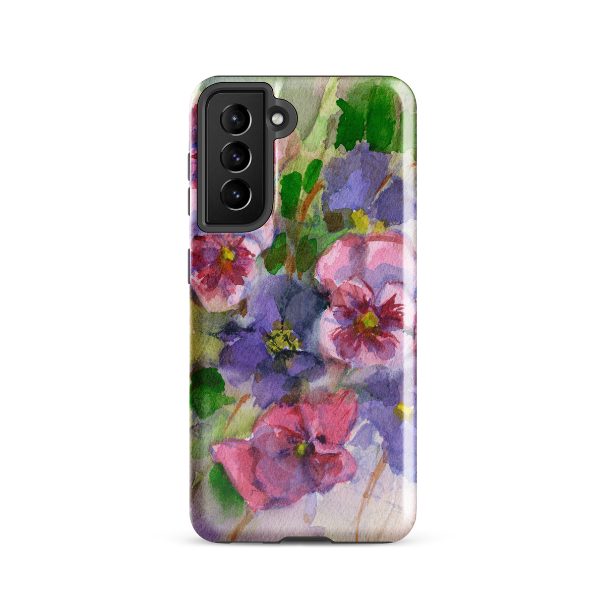 Watercolor Pansies Tough case for Samsung®