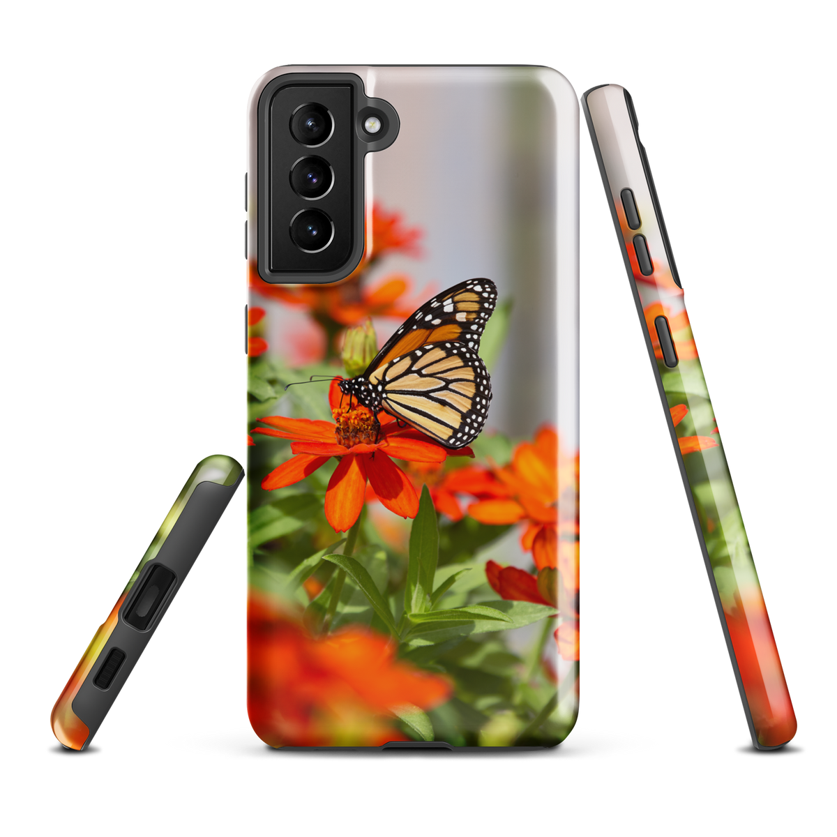 Monarch on Zinnia Tough case for Samsung®