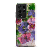 Watercolor Pansies Tough case for Samsung®