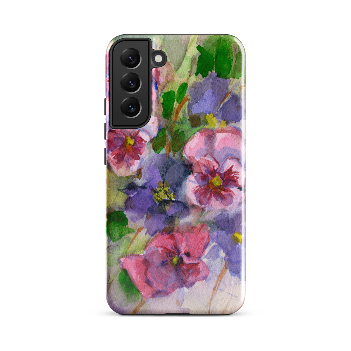 Watercolor Pansies Tough case for Samsung®