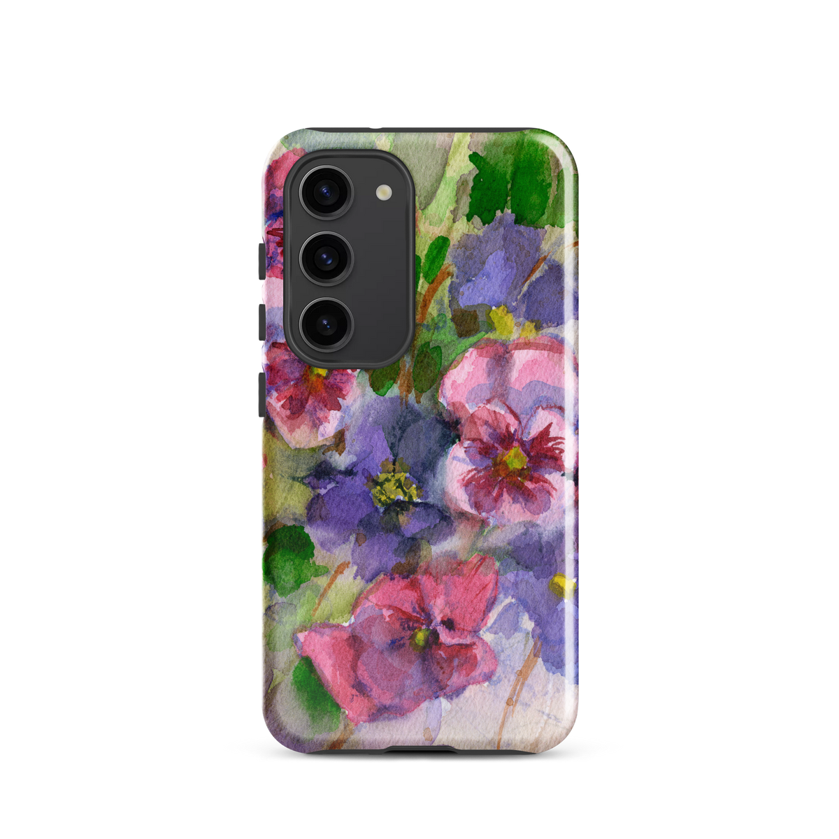 Watercolor Pansies Tough case for Samsung®