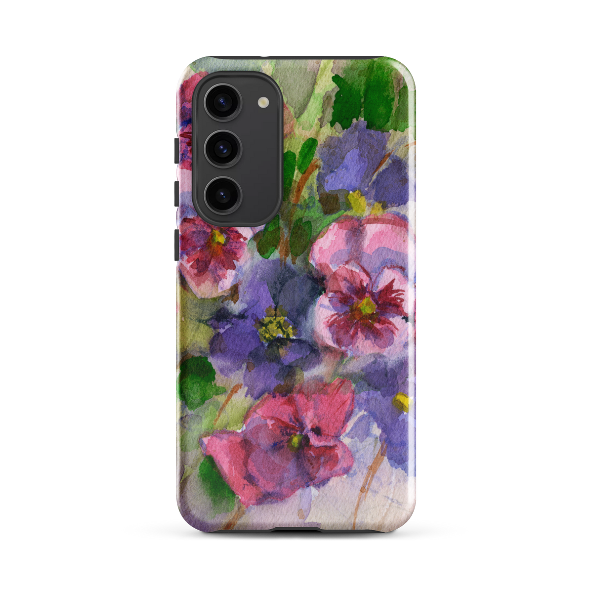 Watercolor Pansies Tough case for Samsung®