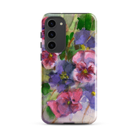 Watercolor Pansies Tough case for Samsung®