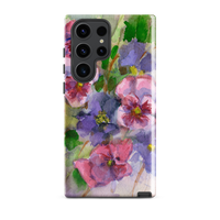 Watercolor Pansies Tough case for Samsung®