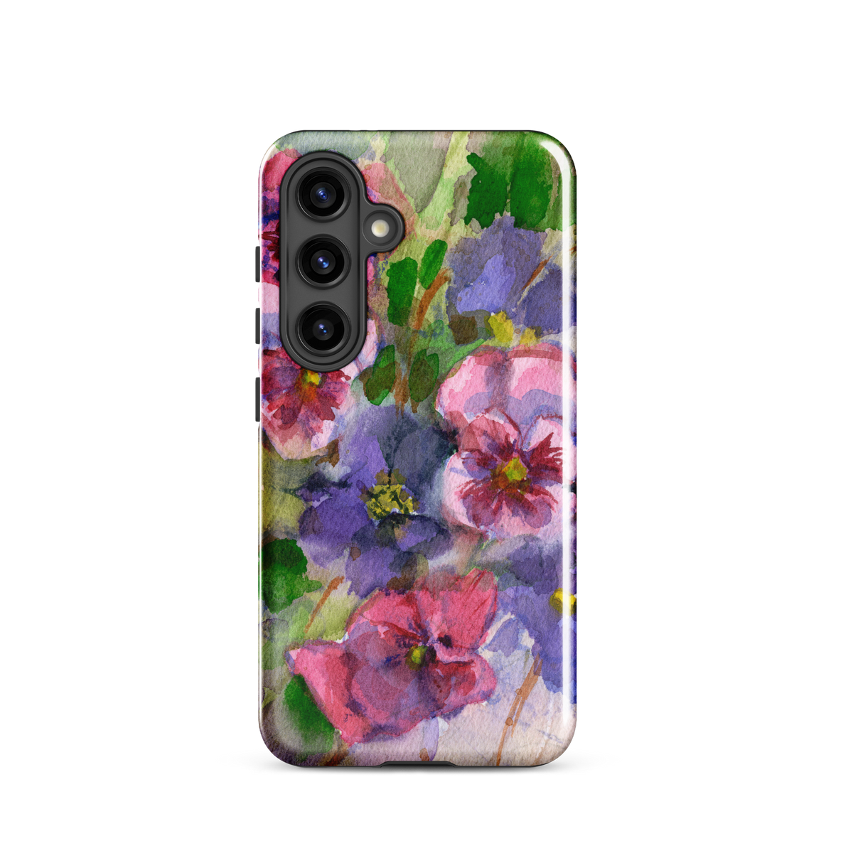 Watercolor Pansies Tough case for Samsung®