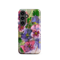 Watercolor Pansies Tough case for Samsung®