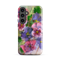 Watercolor Pansies Tough case for Samsung®