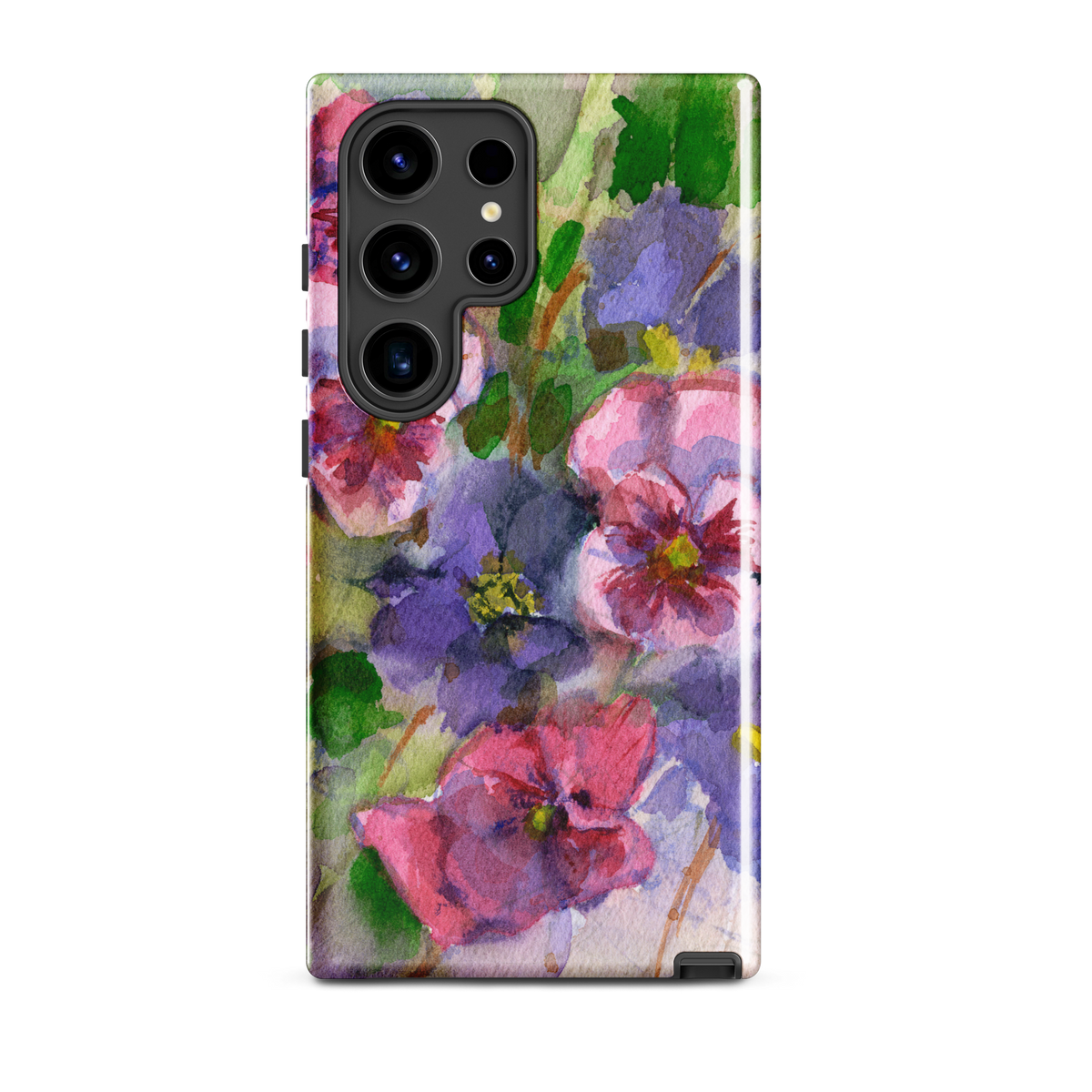 Watercolor Pansies Tough case for Samsung®