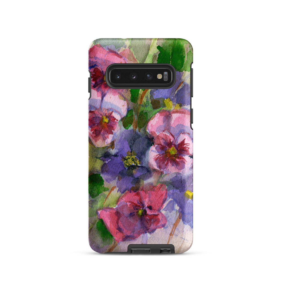 Watercolor Pansies Tough case for Samsung®