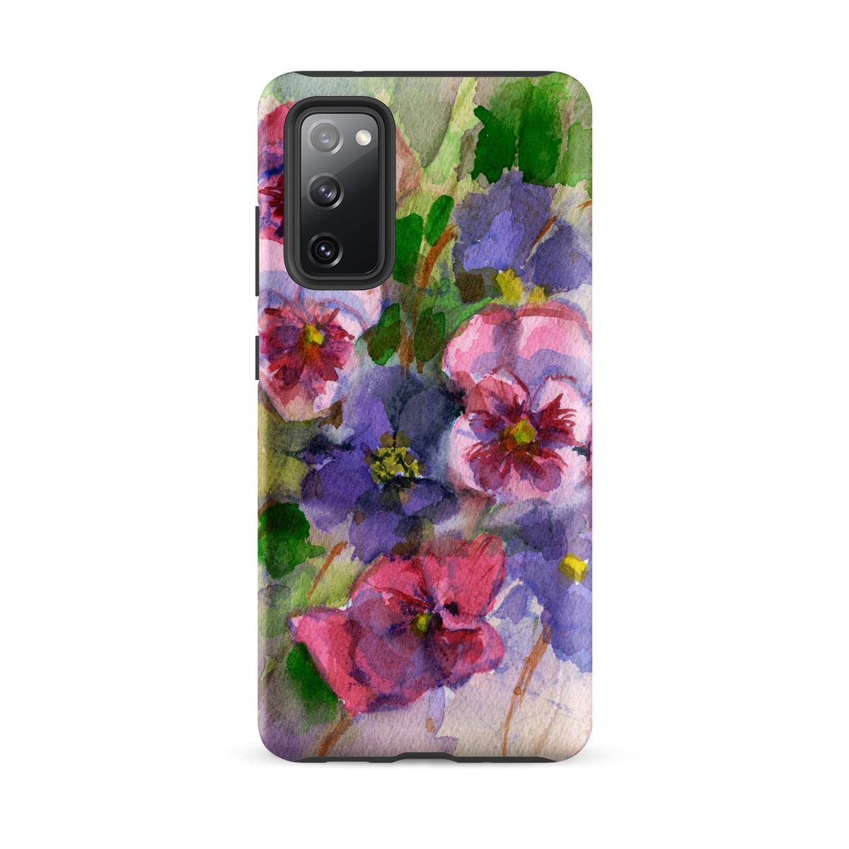 Watercolor Pansies Tough case for Samsung®