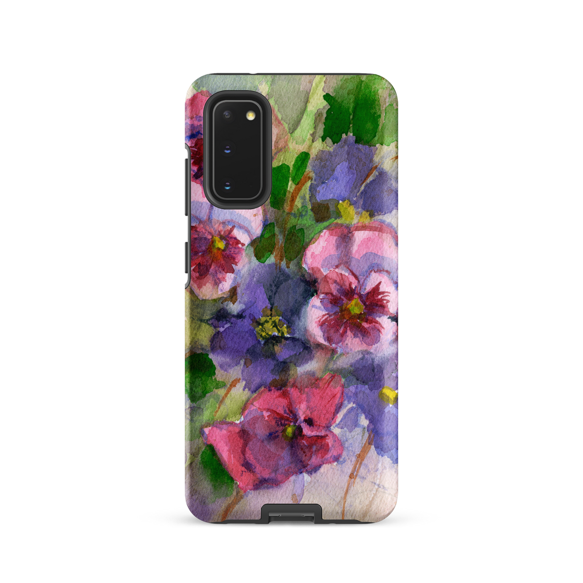 Watercolor Pansies Tough case for Samsung®
