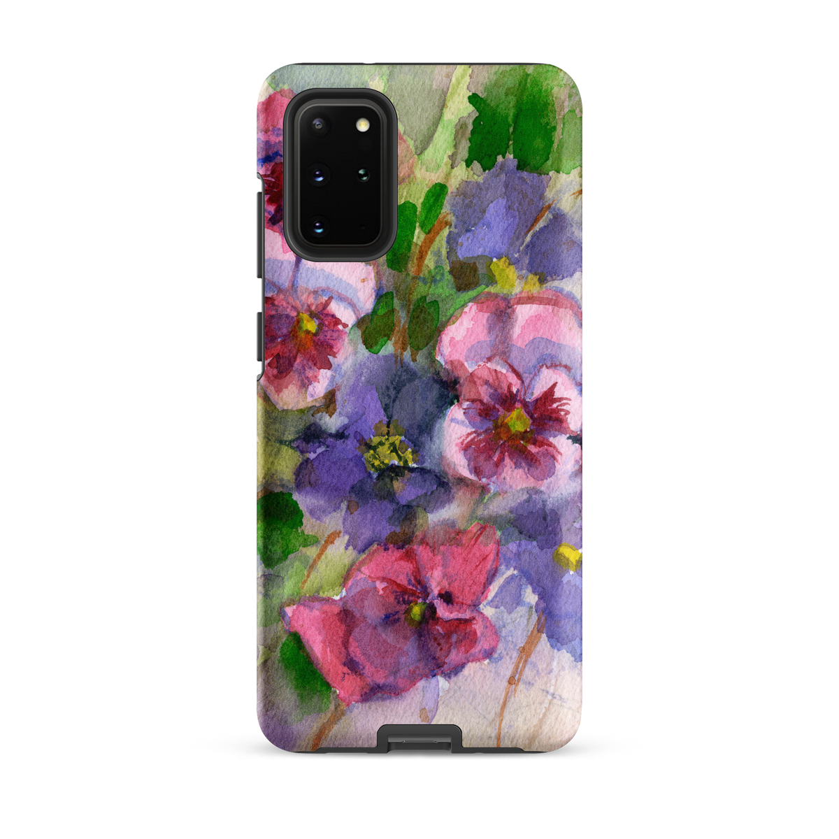 Watercolor Pansies Tough case for Samsung®
