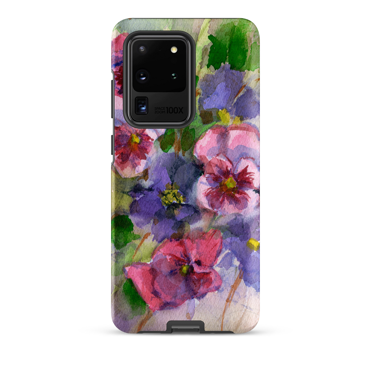 Watercolor Pansies Tough case for Samsung®