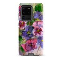Watercolor Pansies Tough case for Samsung®