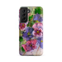 Watercolor Pansies Tough case for Samsung®