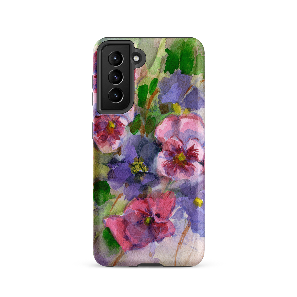 Watercolor Pansies Tough case for Samsung®