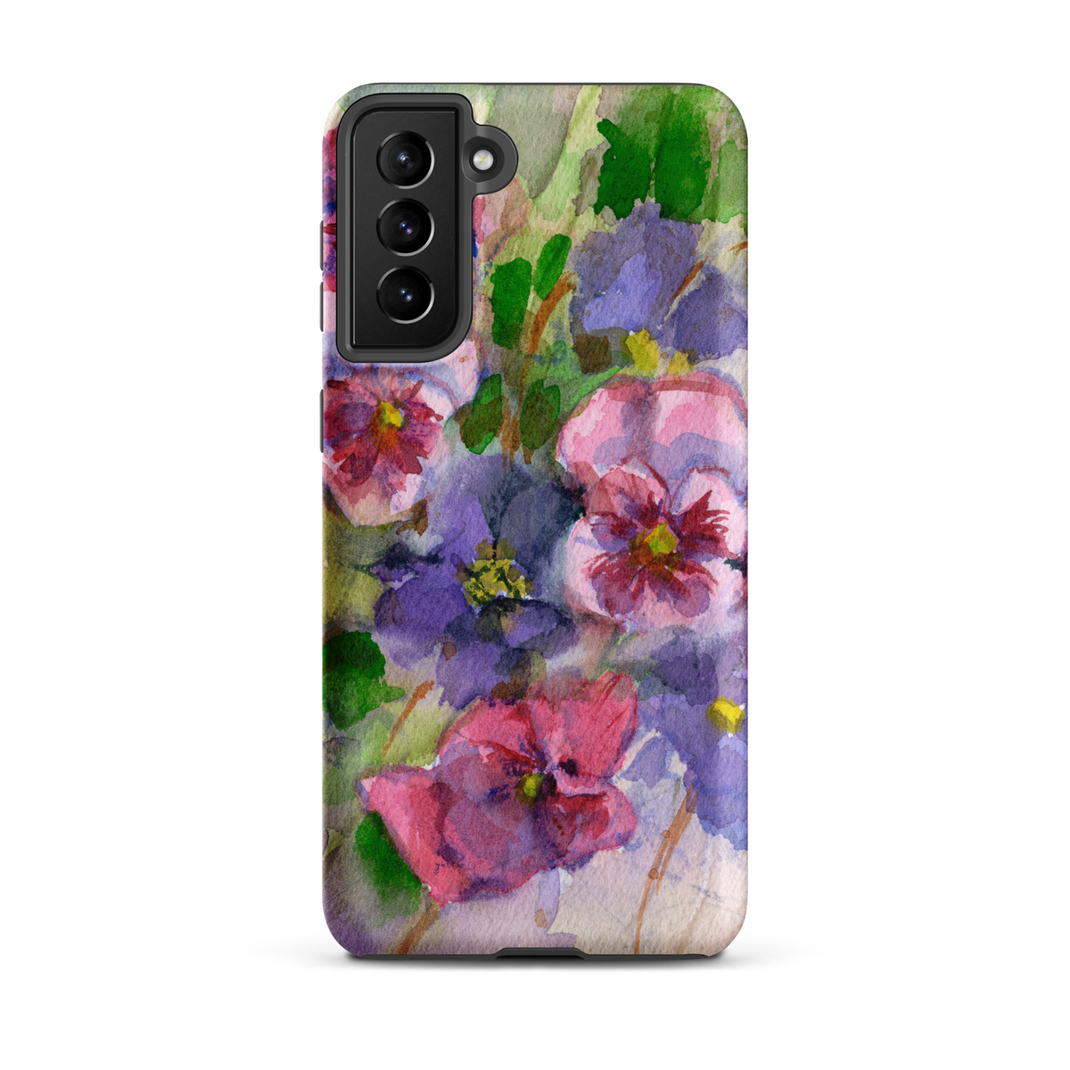 Watercolor Pansies Tough case for Samsung®