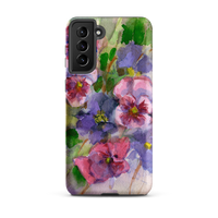 Watercolor Pansies Tough case for Samsung®