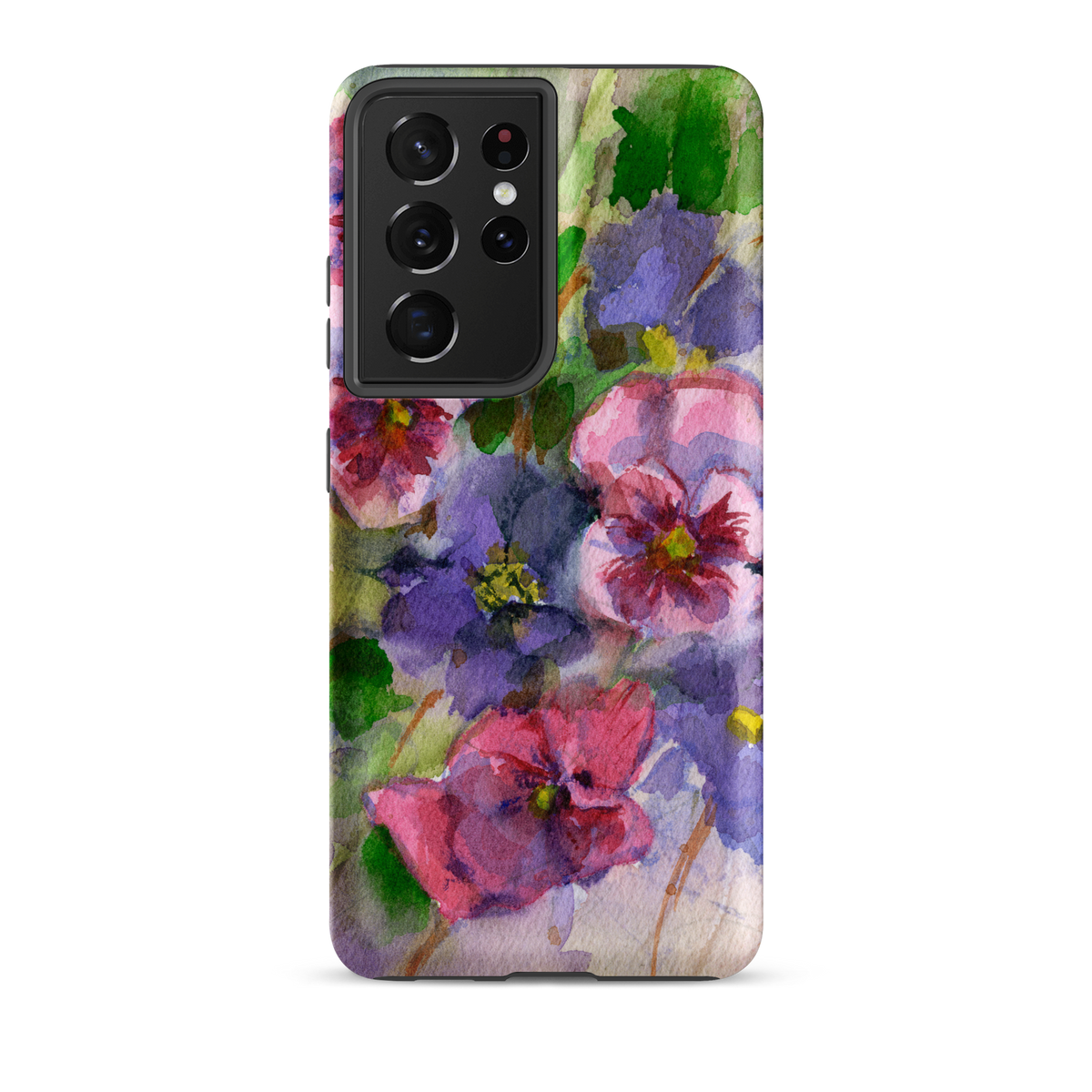 Watercolor Pansies Tough case for Samsung®