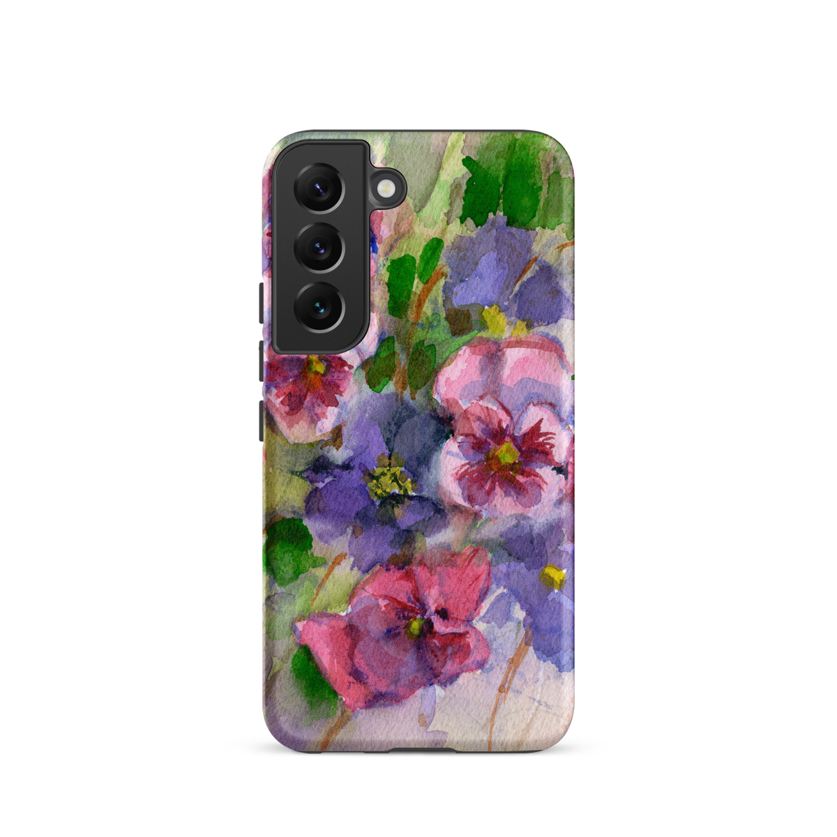Watercolor Pansies Tough case for Samsung®