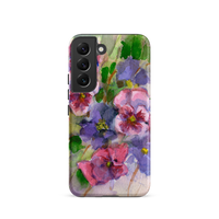 Watercolor Pansies Tough case for Samsung®