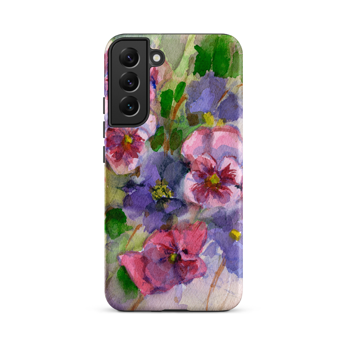 Watercolor Pansies Tough case for Samsung®